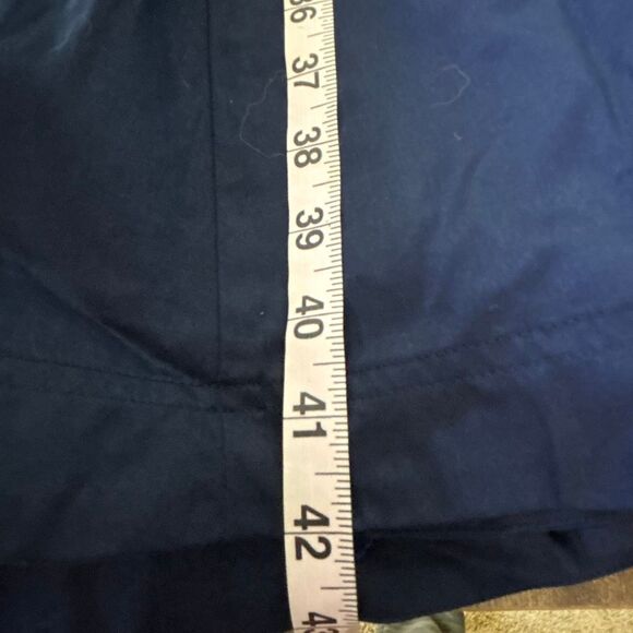 NWT Ralph Lauren spectator button front shirt dress tie Sz 8 city navy blue - Picture 12 of 12